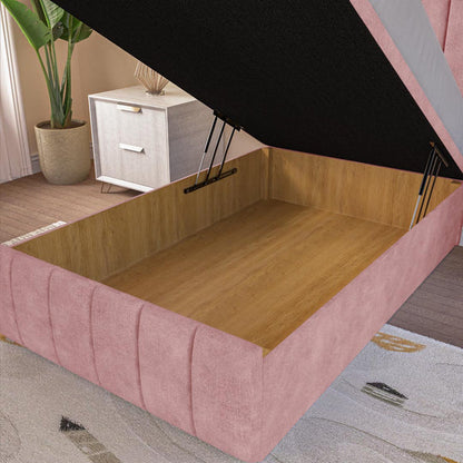 Sydney Kids Ottoman Divan Bed - Pink Coniston