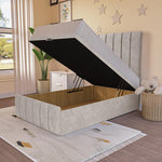 Sydney Kids Ottoman Divan Bed - Seal Grey Naples