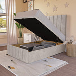 Sydney Kids Ottoman Divan Bed - Seal Grey Naples