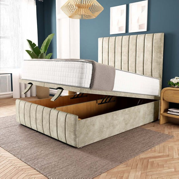 Sydney Ottoman Divan Bed - Almond Coniston