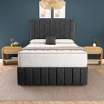 Sydney Ottoman Divan Bed - Black Chenille