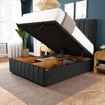 Sydney Ottoman Divan Bed - Black Chenille