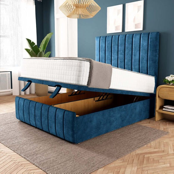 Sydney Ottoman Divan Bed - Blue Coniston