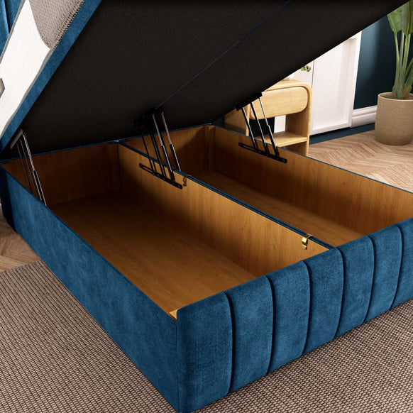 Sydney Ottoman Divan Bed - Blue Coniston