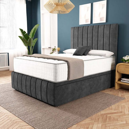 Sydney Ottoman Divan Bed - Charcoal Coniston