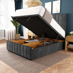 Sydney Ottoman Divan Bed - Charcoal Coniston