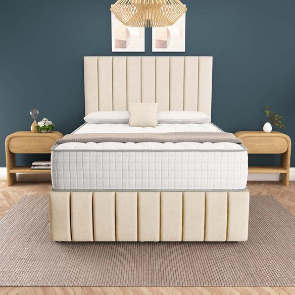 Sydney Ottoman Divan Bed - Cream Naples