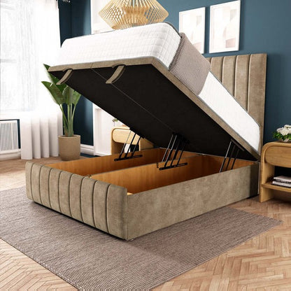 Sydney Ottoman Divan Bed - Mink Coniston