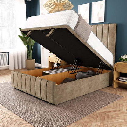 Sydney Ottoman Divan Bed - Mink Coniston