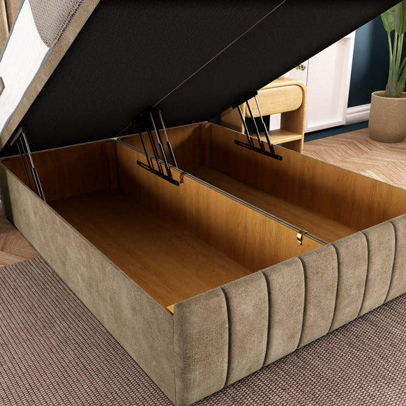 Sydney Ottoman Divan Bed - Mink Coniston