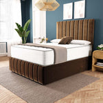 Sydney Ottoman Divan Bed - Mocca Plush Velvet