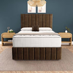 Sydney Ottoman Divan Bed - Mocca Plush Velvet
