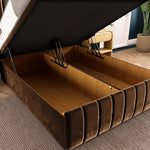 Sydney Ottoman Divan Bed - Mocca Plush Velvet