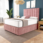Sydney Ottoman Divan Bed - Pink Coniston