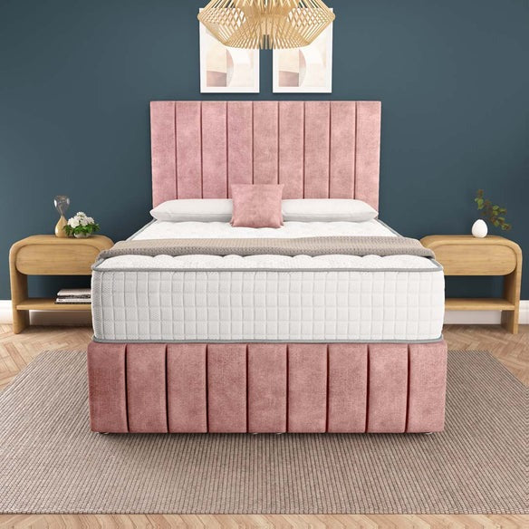 Sydney Ottoman Divan Bed - Pink Coniston