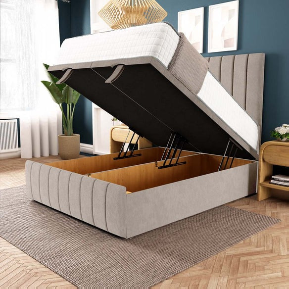 Sydney Ottoman Divan Bed - Seal Grey Naples