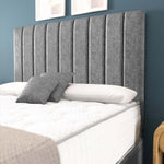Sydney Ottoman Divan Bed - Silver Chenille