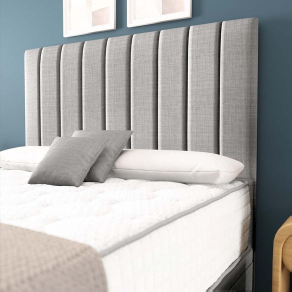 Sydney Ottoman Divan Bed - Silver Linoso