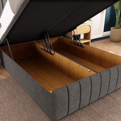 Sydney Ottoman Divan Bed - Slate Grey Naples