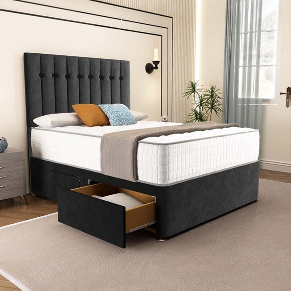 Tokyo Divan Bed - Black Naples