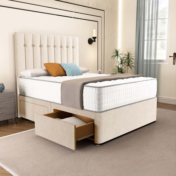 Tokyo Divan Bed - Cream Naples