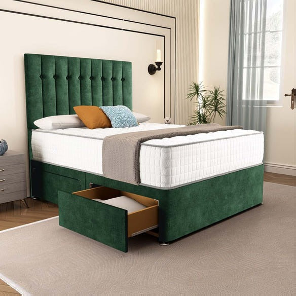 Tokyo Divan Bed - Emerald Coniston