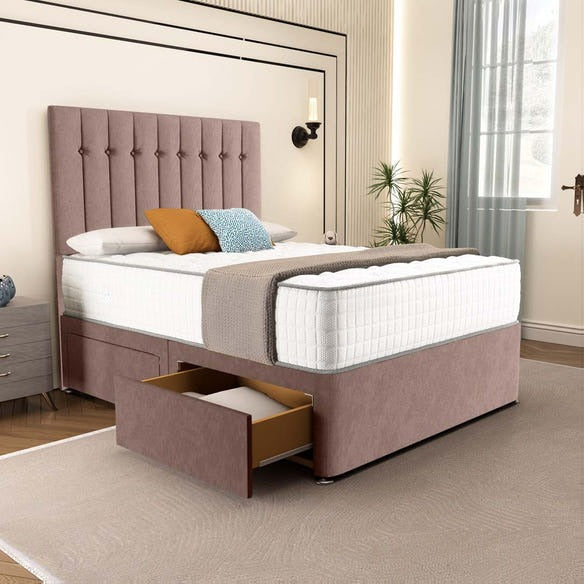 Tokyo Divan Bed - Mauve Naples