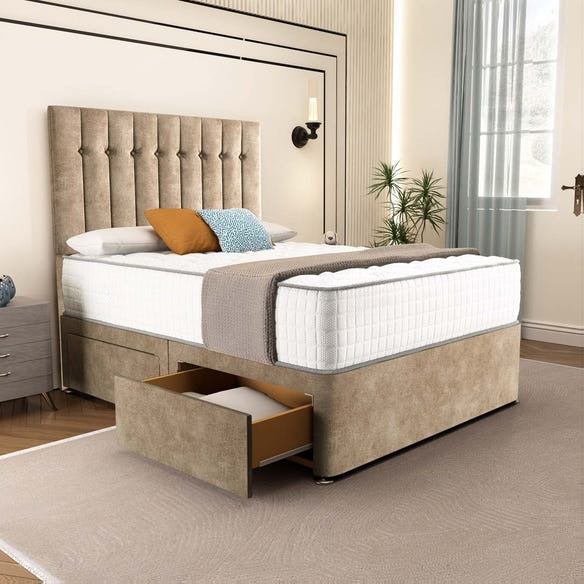 Tokyo Divan Bed - Mink Coniston