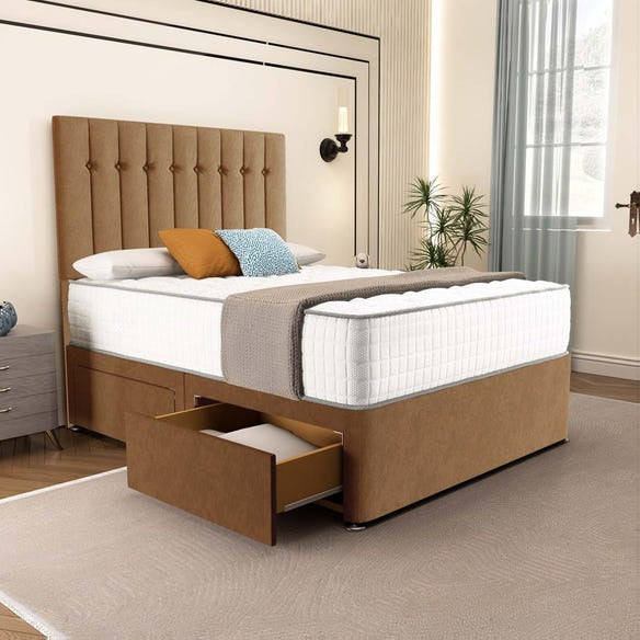 Tokyo Divan Bed - Mink Naples