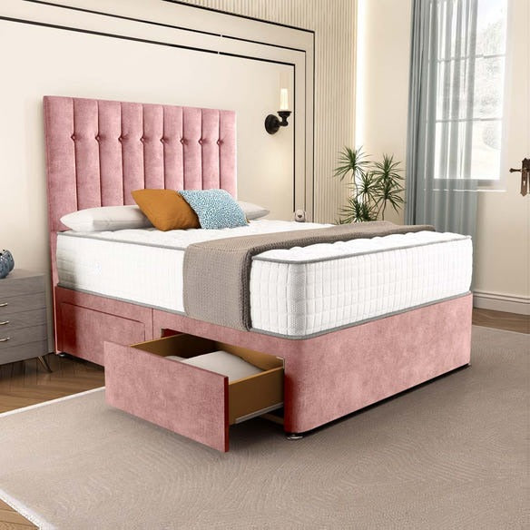 Tokyo Divan Bed - Pink Coniston