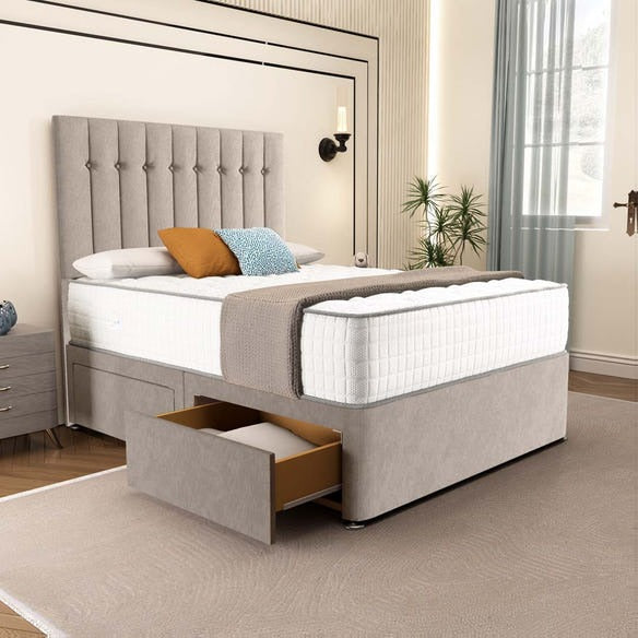 Tokyo Divan Bed - Seal Grey Naples