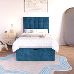 Tokyo Kids Ottoman Divan Bed - Blue Coniston