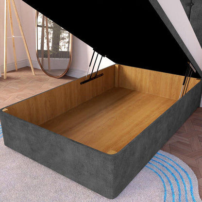 Tokyo Kids Ottoman Divan Bed - Charcoal Coniston