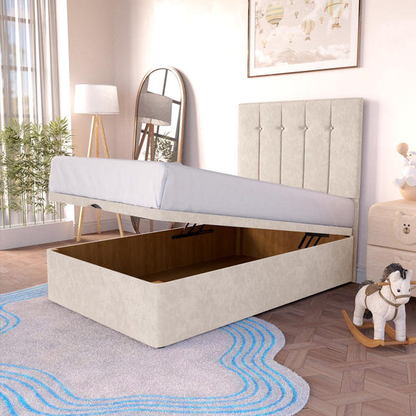 Tokyo Kids Ottoman Divan Bed - Cream Naples
