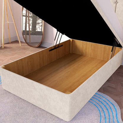 Tokyo Kids Ottoman Divan Bed - Cream Naples