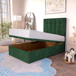Tokyo Kids Ottoman Divan Bed - Emerald Coniston