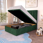 Tokyo Kids Ottoman Divan Bed - Emerald Coniston