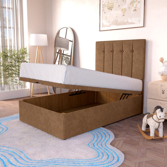 Tokyo Kids Ottoman Divan Bed - Mink Naples
