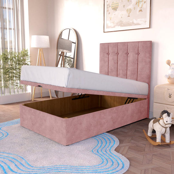 Tokyo Kids Ottoman Divan Bed - Pink Coniston