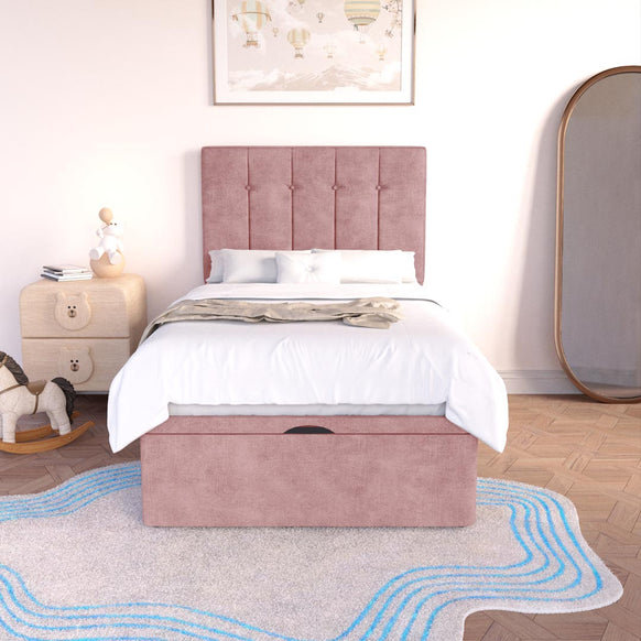 Tokyo Kids Ottoman Divan Bed - Pink Coniston