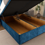 Tokyo Ottoman Divan Bed - Blue Coniston