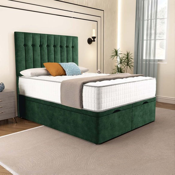 Tokyo Ottoman Divan Bed - Emerald Coniston