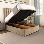 Tokyo Ottoman Divan Bed - Mink Coniston