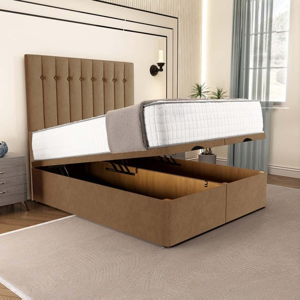 Tokyo Ottoman Divan Bed - Mink Naples