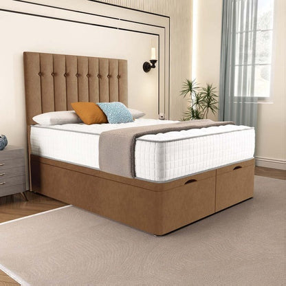 Tokyo Ottoman Divan Bed - Mink Naples