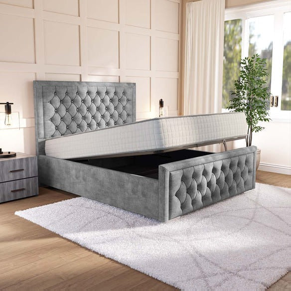 Valencia Upholstered Ottoman Bed - Armour Coniston