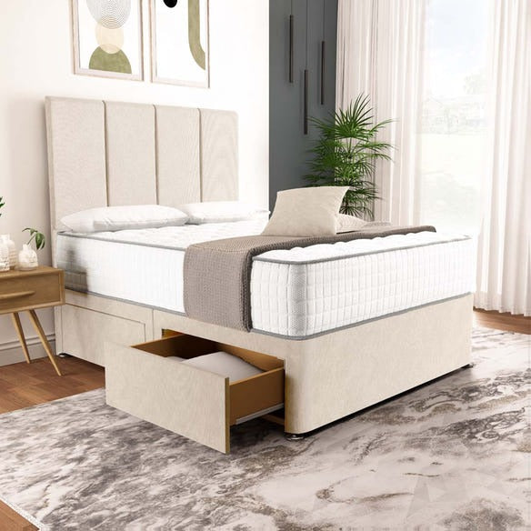 Victoria Divan Bed - Cream Naples