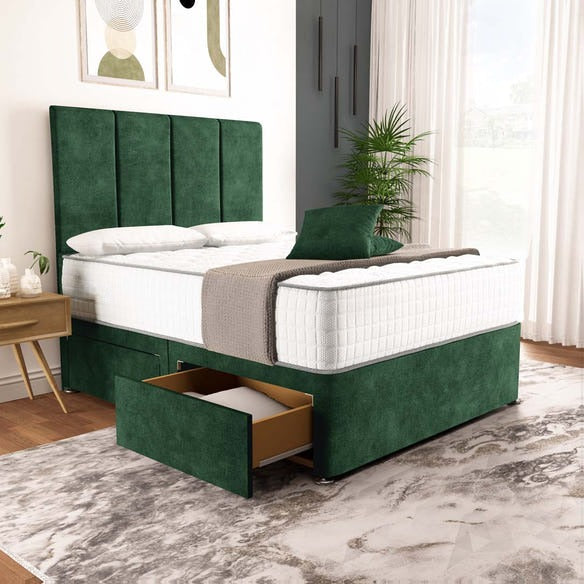 Victoria Divan Bed - Emerald Coniston
