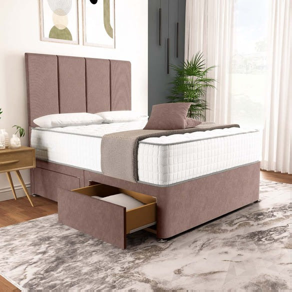 Victoria Divan Bed - Mauve Naples