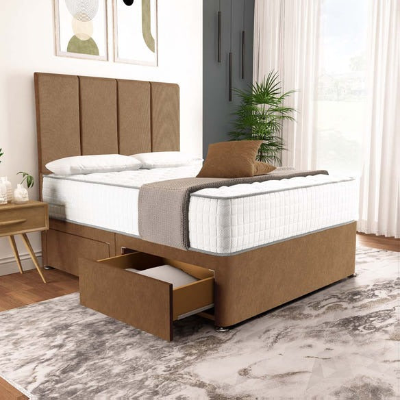 Victoria Divan Bed - Mink Naples